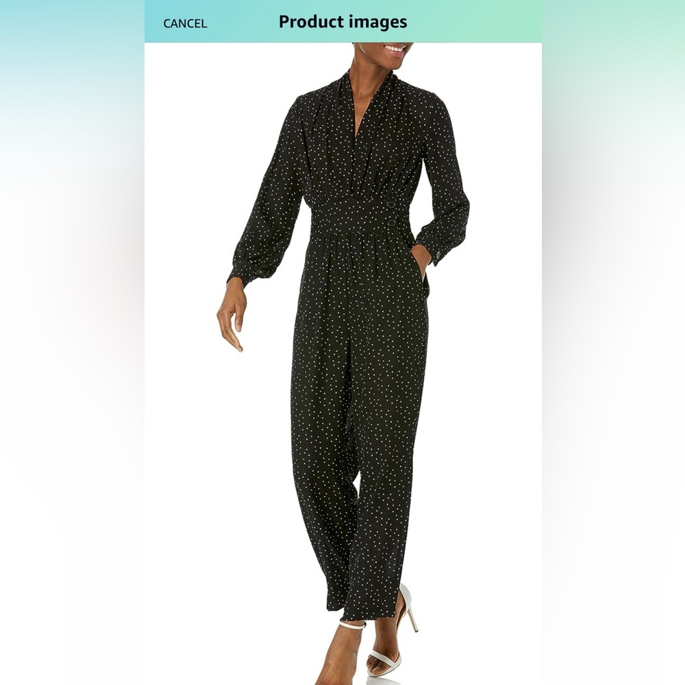 Max Studio Polka Dot Jumpsuit (as is)